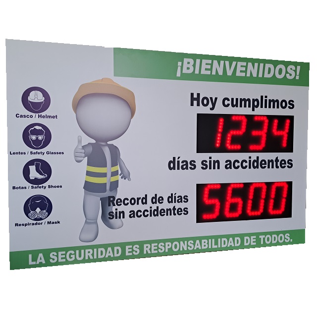 Contador de Días Sin Accidentes y Record Histórico